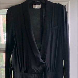 ALC long sleeved jumpsuit in silk.